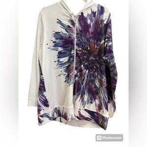 Abstract Design Hoodie, 1X